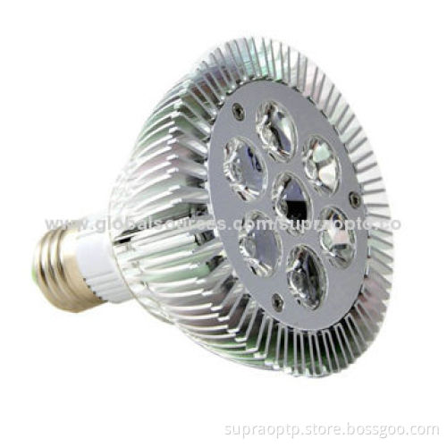 E27 LED Par30 Light, 7W Power, 600lm Luminous Flux and 50,000-hour Lifespan